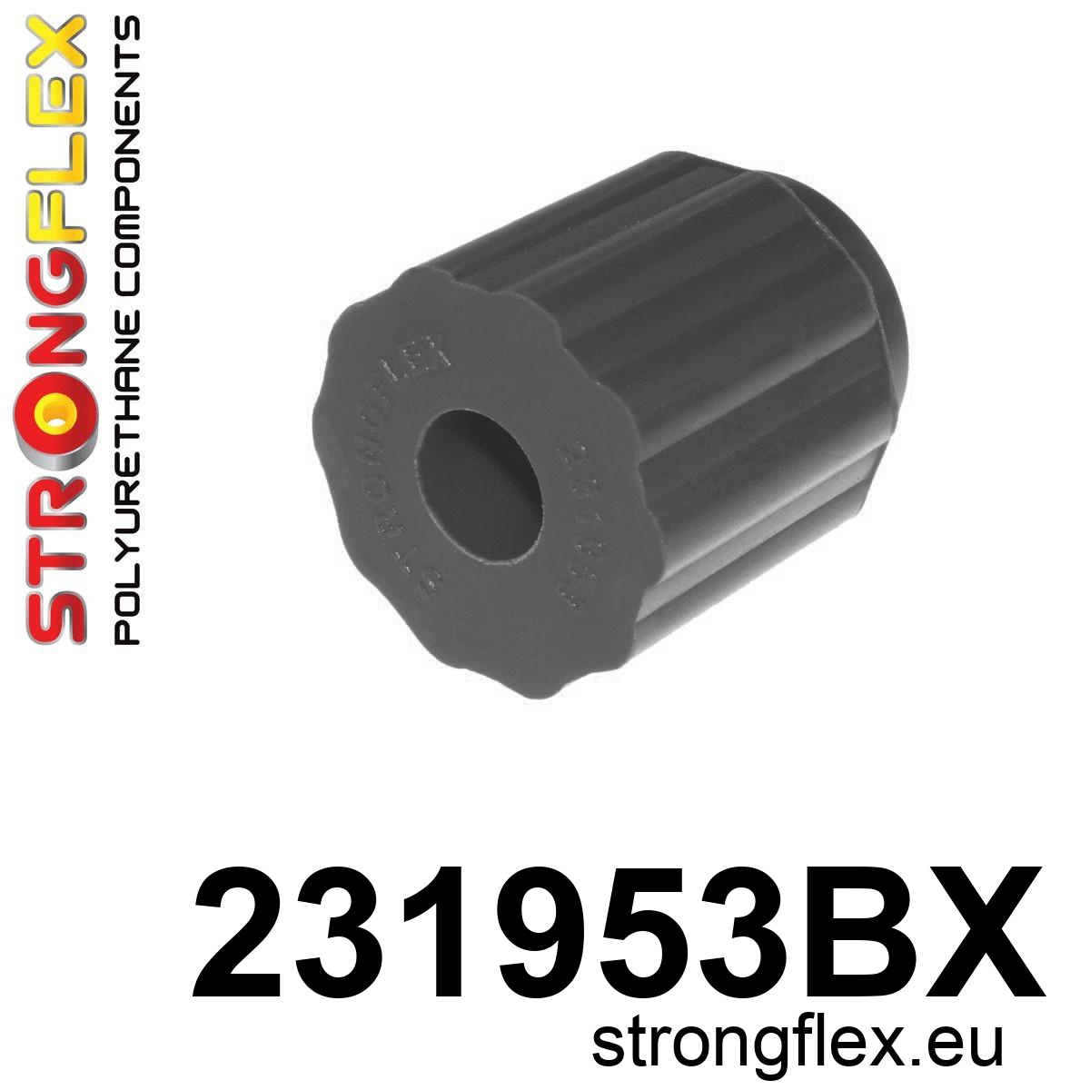 Strongflex Volvo 940 / 960 Achterasframe - voorrubber ZWART – 231953BX 1 Strongflex Volvo 940 / 960 Achterasframe – voorrubber ZWART – 231953BX
