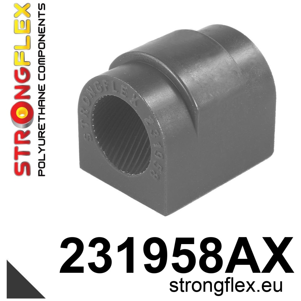 Strongflex Volvo S60 / S80 / V70 Voorste stabilisatorrubber SPORT ZWART – 231958AX