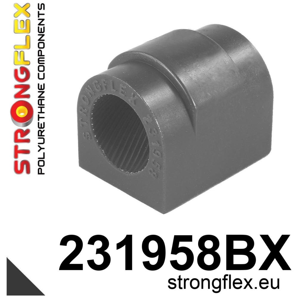 Strongflex Volvo S60 / S80 / V70 Voorste stabilisatorrubber ZWART – 231958BX