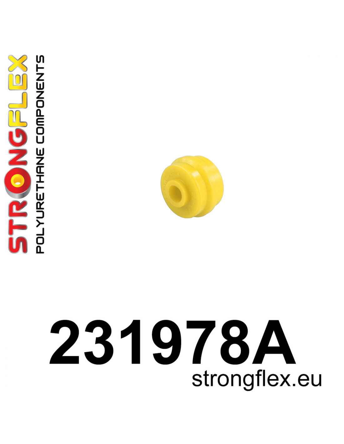 Strongflex Volvo 240 Rubber voorste koppelstang SPORT – 231978A 1 Strongflex Volvo 240 Rubber voorste koppelstang SPORT – 231978A