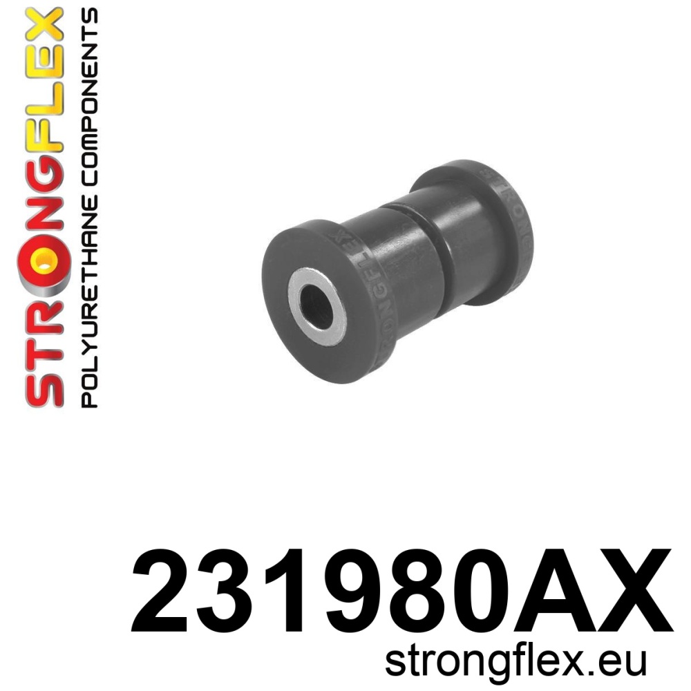 Strongflex Volvo 240 Vooras draagarm rubber voor SPORT ZWART – 231980AX