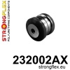 Strongflex Volvo S60 / S80 / V60 Vooras draagarm rubber voor SPORT ZWART – 232002AX