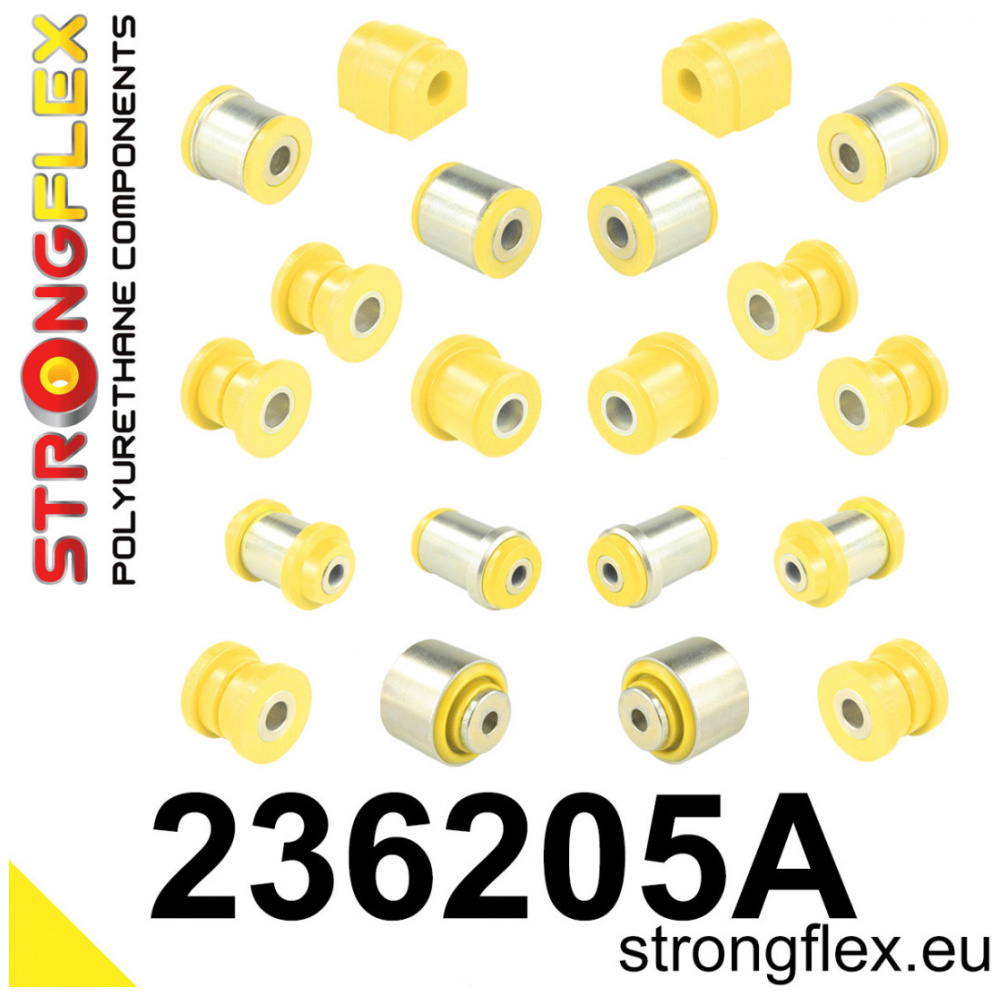 Strongflex Volvo S60 / S80 / V70 Achteras rubberset SPORT – 236205A