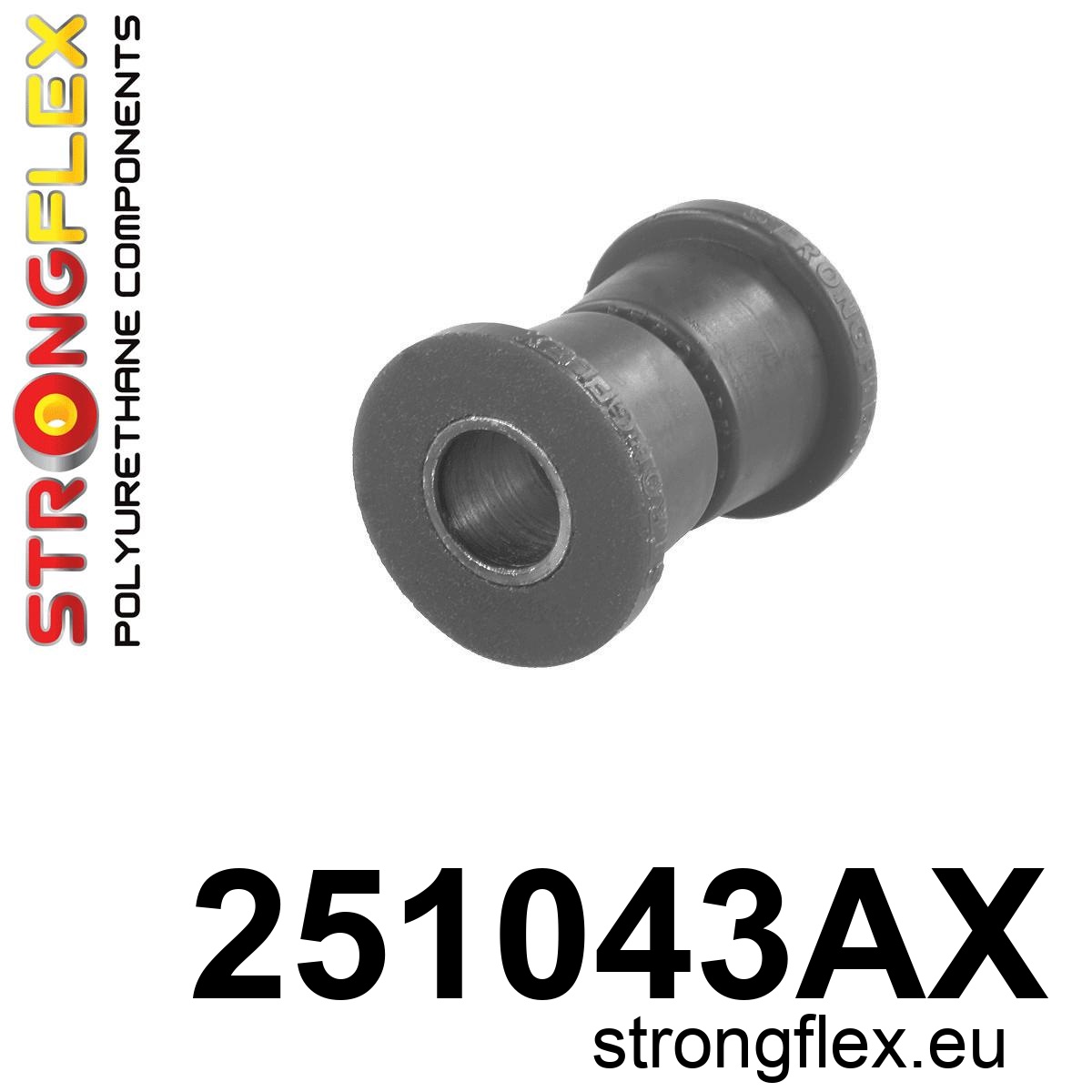 Strongflex Mini Classic Voorste draagarmrubber SPORT ZWART – 251043AX 1 Strongflex Mini Classic Voorste draagarmrubber SPORT ZWART – 251043AX