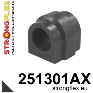 Strongflex Mini R50 / R52 / R53 Voorste stabilisatorrubber SPORT ZWART – 251301AX