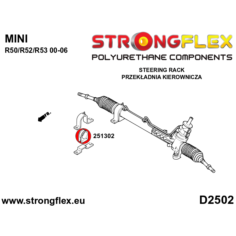 Strongflex Mini R50 / R52 / R53 Polyurethaan rubberset voor voor-en achteras aus 05/2003 – 256206B 3 Strongflex Mini R50 / R52 / R53 Polyurethaan rubberset voor voor-en achteras aus 05/2003 – 256206B – Bild 3