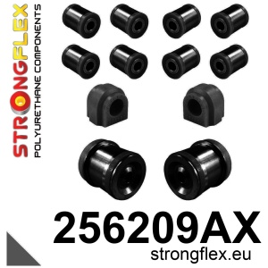 Strongflex Mini JCW / R53 / R55 Achterste langsdraagarmrubber SPORT ZWART – 251305AX