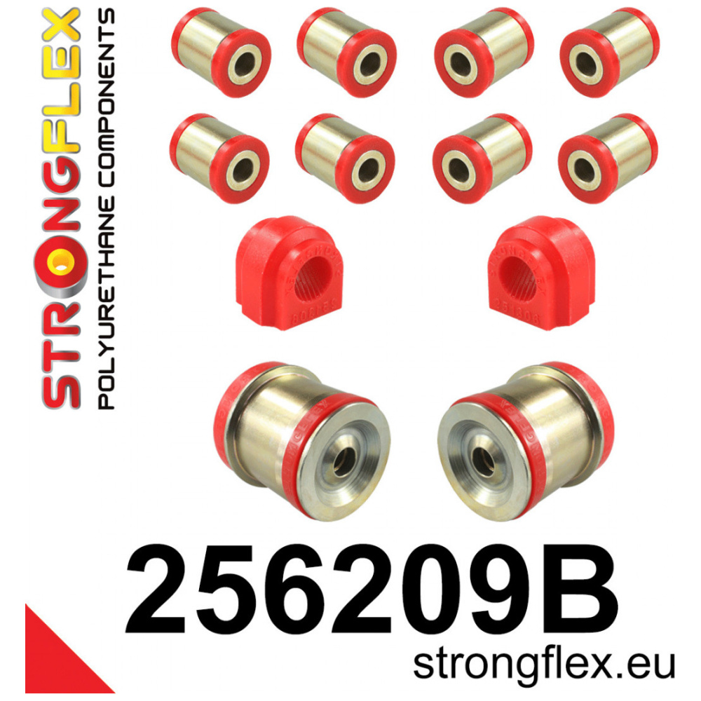Strongflex Mini JCW / R53 / R55 Achterasrubbers set R53 JCW – 256209B