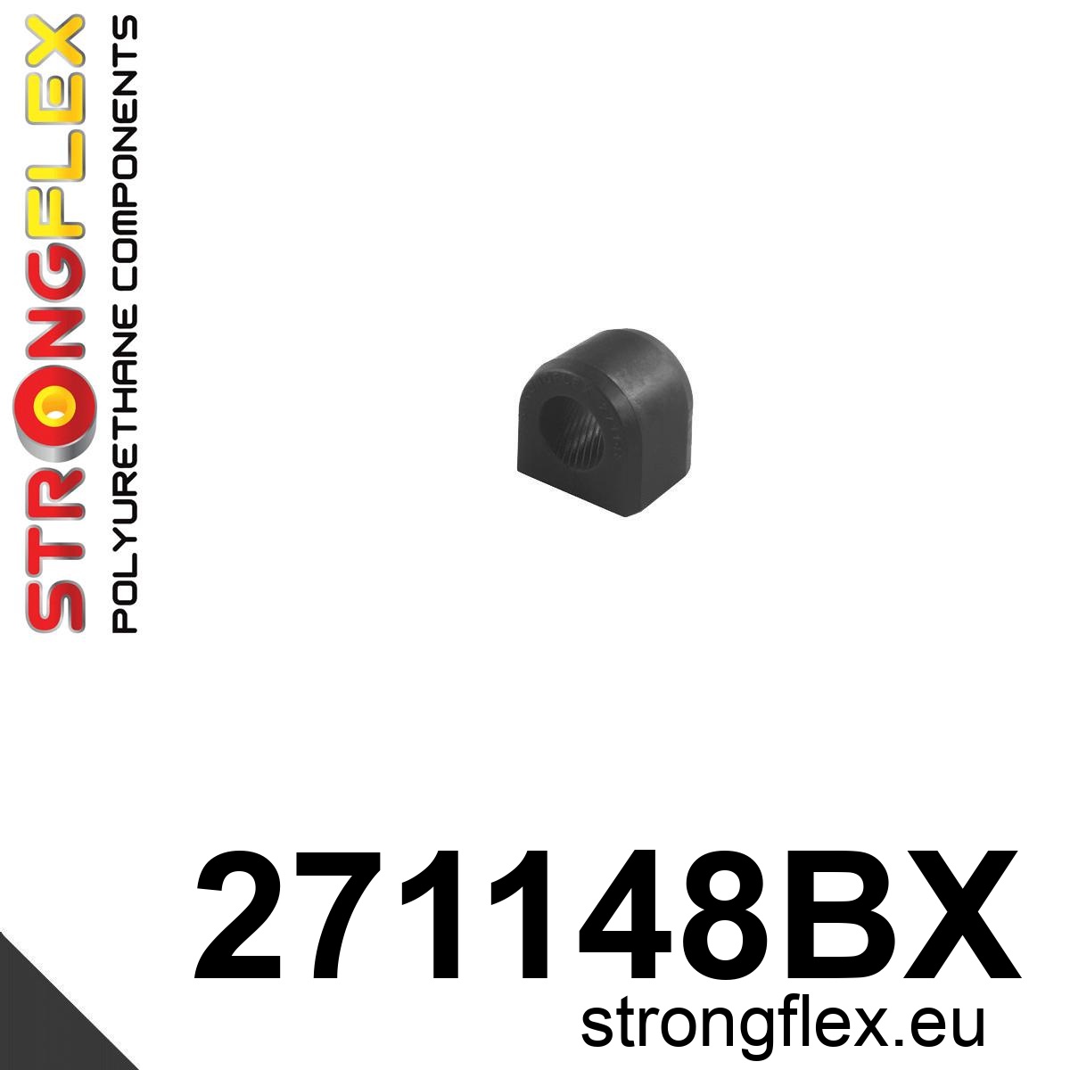 Strongflex Subaru Forester Achteras rubberset ZWART – 276253BX 1 Strongflex Subaru Forester / Impreza Achterste stabilisatorrubber 13-29mm ZWART – 271148BX