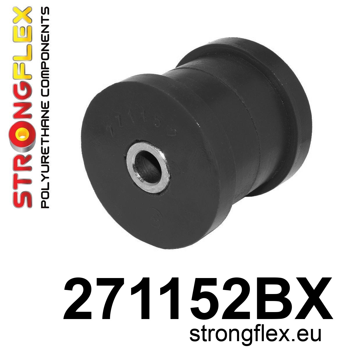 Strongflex Subaru Forester / Impreza / Legacy Achteras duwstang naar carrosserie voorste rubber ZWART – 271152BX 1 Strongflex Subaru Forester / Impreza / Legacy Achteras duwstang naar carrosserie voorste rubber ZWART – 271152BX