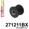 Strongflex Subaru Alcyone / SVX Achteras achterste trekstang buitenste rubber ZWART – 271211BX