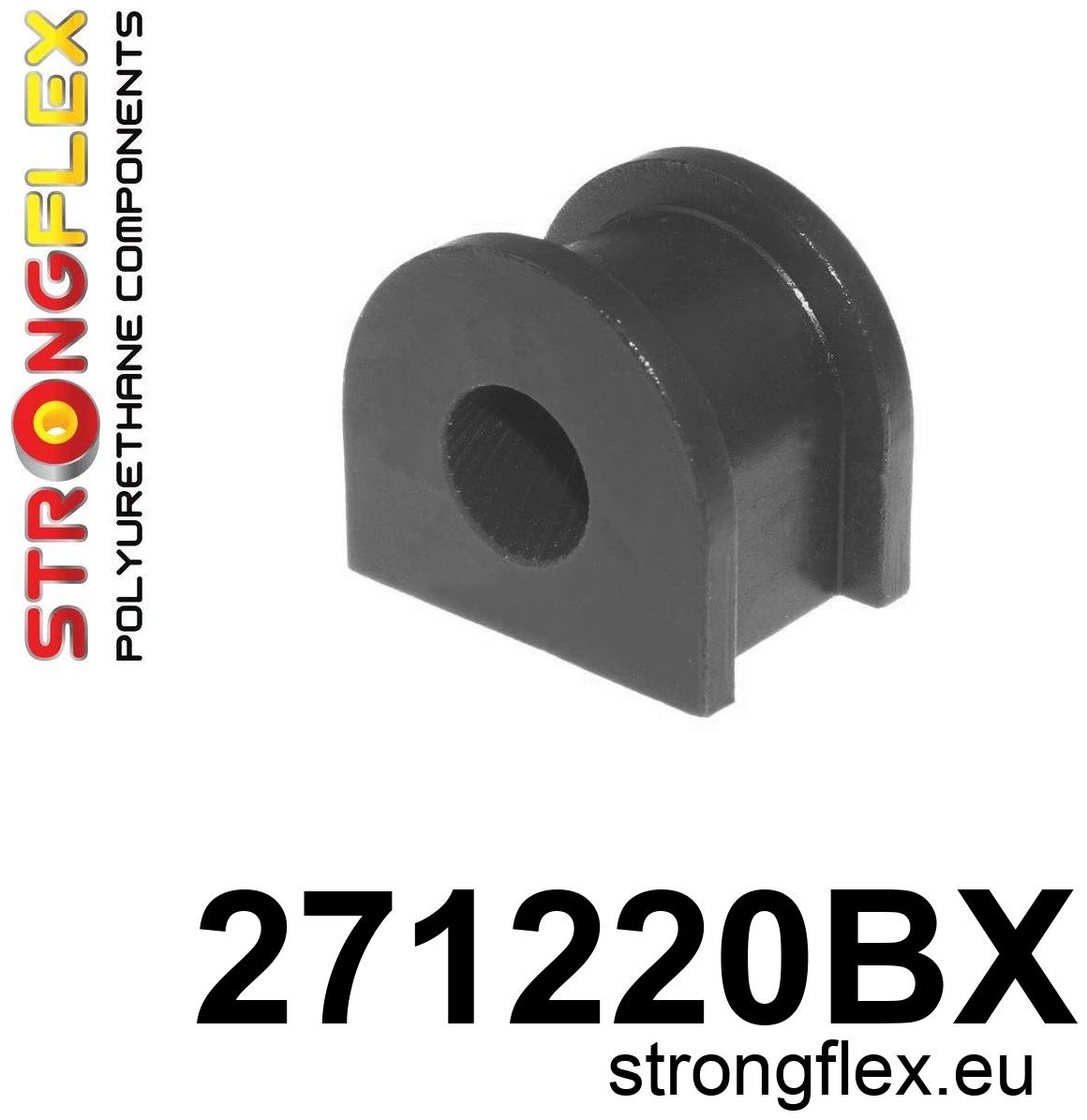Strongflex Subaru Alcyone / SVX Achterste stabilisatorrubber 17mm ZWART – 271220BX 1 Strongflex Subaru Alcyone / SVX Achterste stabilisatorrubber 17mm ZWART – 271220BX