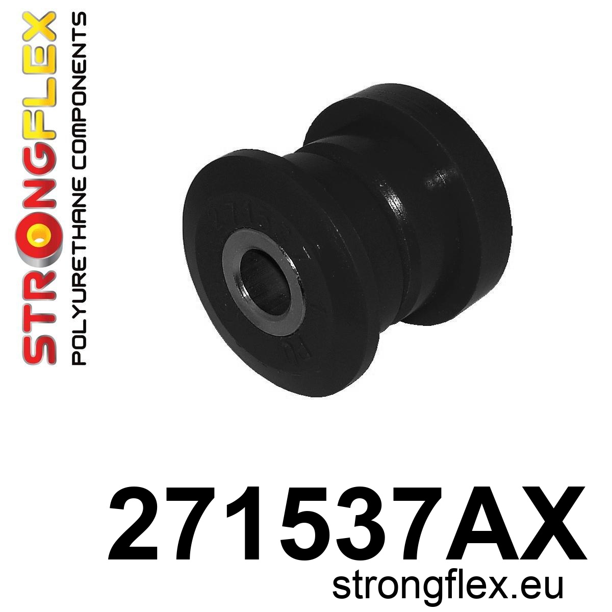 Strongflex Subaru Baja / Legacy / Outback Achteras onderste draagarm buitenste rubber SPORT ZWART – 271537AX 1 Strongflex Subaru Baja / Legacy / Outback Achteras onderste draagarm buitenste rubber SPORT ZWART – 271537AX
