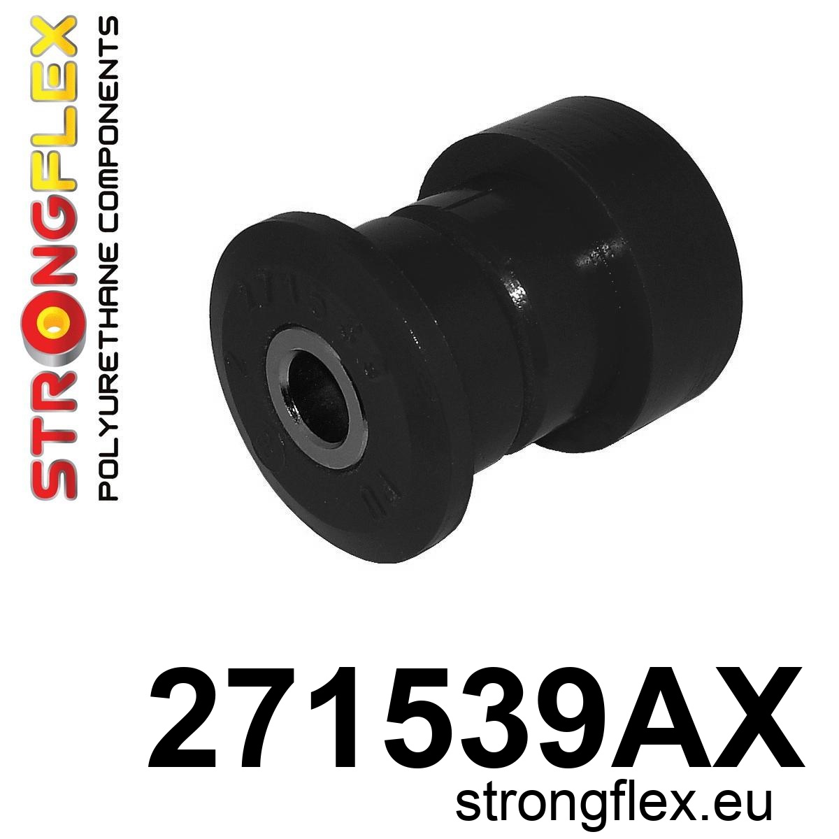 Strongflex Subaru Baja / Legacy / Outback Silentbloc extérieur de bras de suspension supérieur arrière, essieu arrière SPORT NOIR – 271539AX 1 Strongflex Subaru Baja / Legacy / Outback Achteras bovenste achterste draagarm buitenste rubber SPORT ZWART – 271539AX