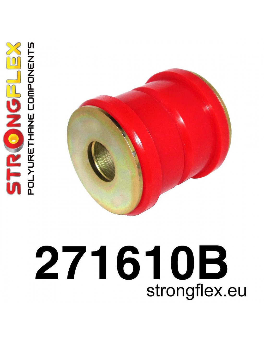 Strongflex Subaru Exiga / Forester / Impreza Achteras langsdraagarm voorste rubber – 271610B 1 Strongflex Subaru Exiga / Forester / Impreza Achteras langsdraagarm voorste rubber – 271610B