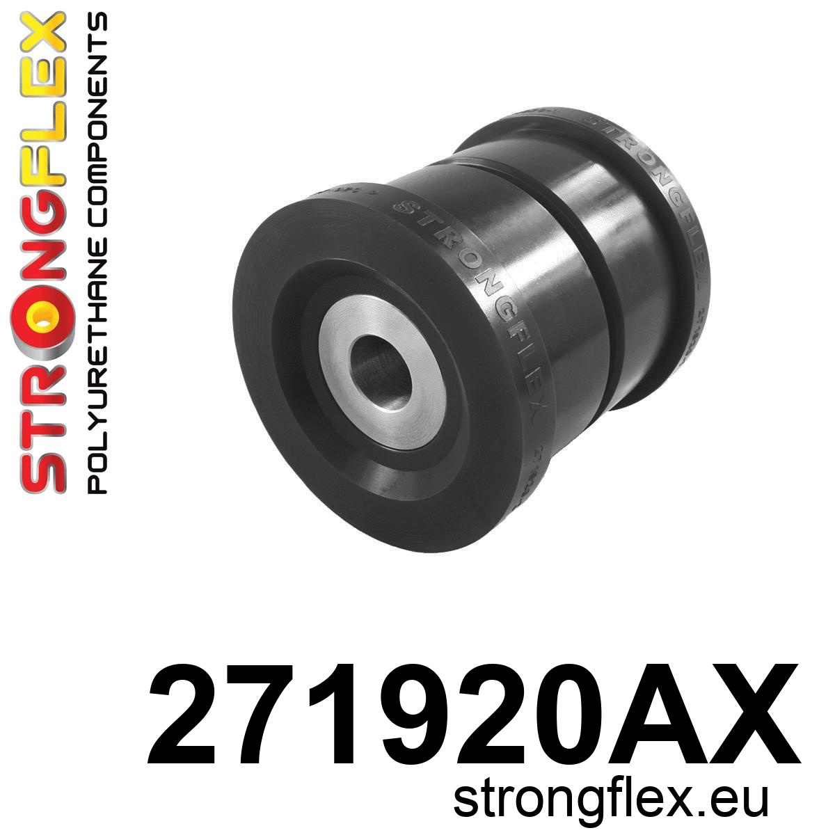 Strongflex Subaru Forester Achteras-subframe rubberset SPORT ZWART – 276254AX 1 Strongflex Subaru Forester Achteras-subframe rubber voor SPORT ZWART – 271920AX