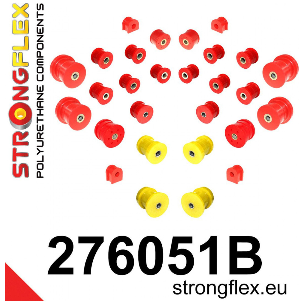 Strongflex Subaru Alcyone / SVX Polyurethaan rubberset voor- en achteras – 276051B