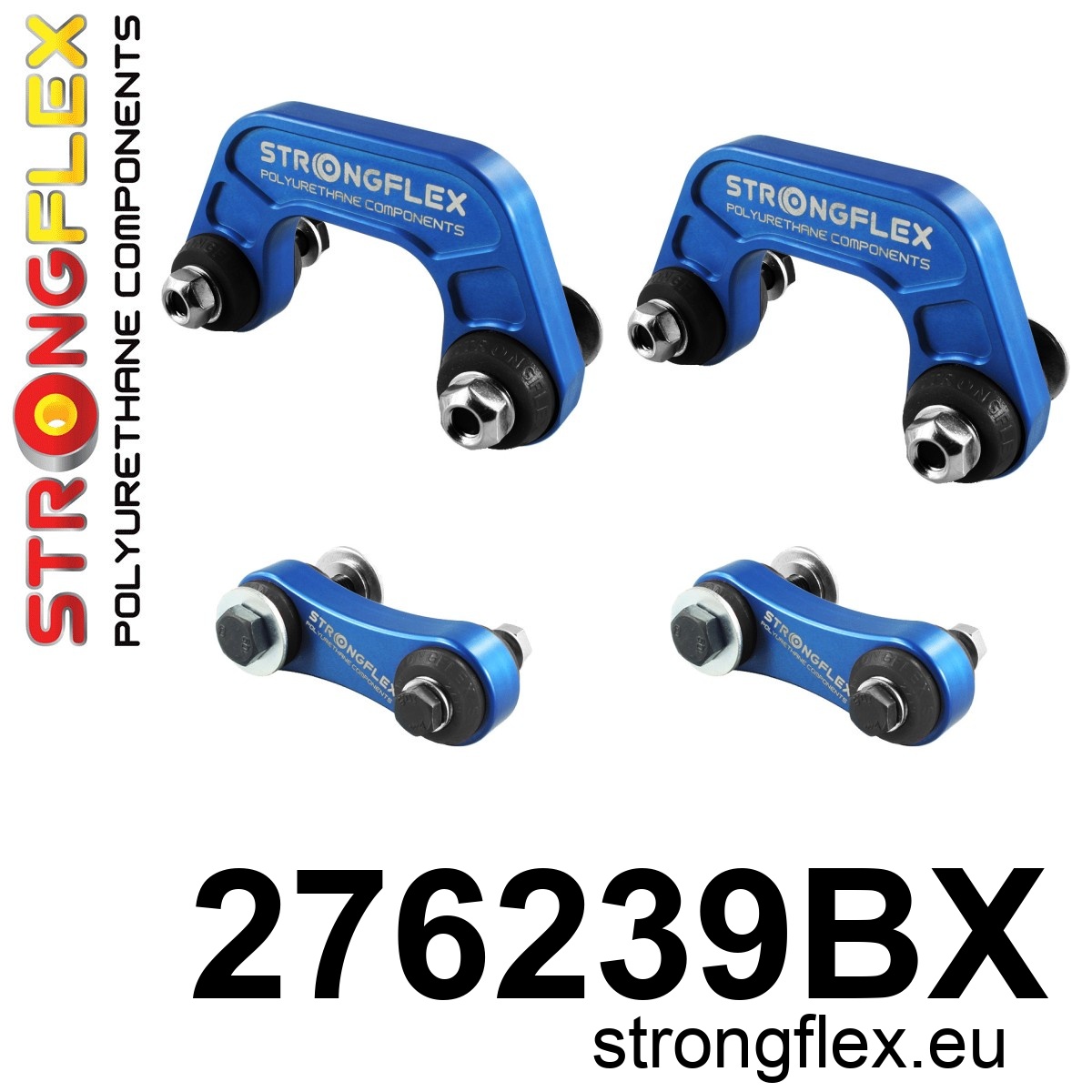 Strongflex Subaru Forester / Impreza / Legacy Koppelstangn set ZWART – 276239BX 2 Strongflex Subaru Forester / Impreza / Legacy Koppelstangn set ZWART – 276239BX