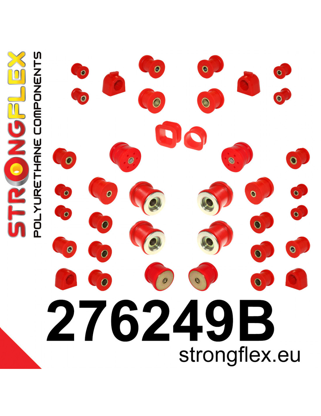 Strongflex Subaru Forester / Impreza / Legacy Complete ophangrubberset – 276249B 1 Strongflex Subaru Forester / Impreza / Legacy Complete ophangrubberset – 276249B