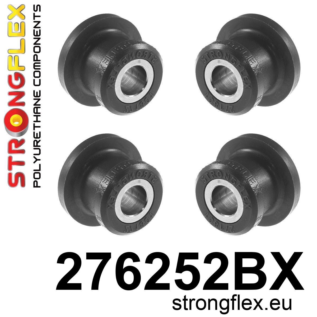 Strongflex Subaru Forester / Impreza / Legacy Achteras-subframe rubberset ZWART – 276252BX 2 Strongflex Subaru Forester / Impreza / Legacy Achteras-subframe rubberset ZWART – 276252BX