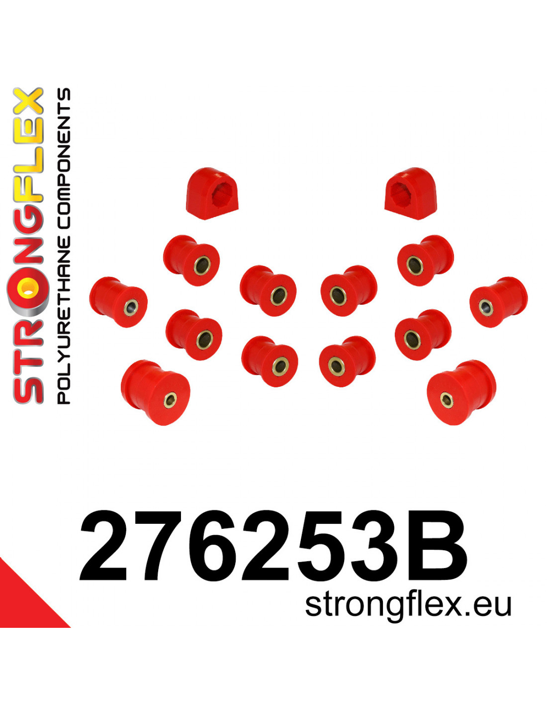 Strongflex Subaru Forester Achteras rubberset – 276253B 1 Strongflex Subaru Forester Achteras rubberset – 276253B