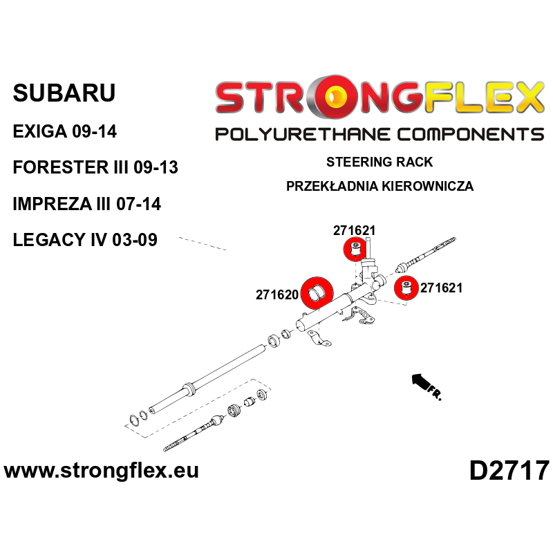 Strongflex Subaru Forester Complete ophangrubberset SPORT – 276255A 4 Strongflex Subaru Forester Complete ophangrubberset SPORT – 276255A – Image 4