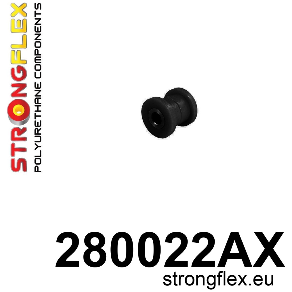Strongflex Nissan Maxima Achterste onderste draagarm – buitenzijde rubber SPORT ZWART – 280022AX