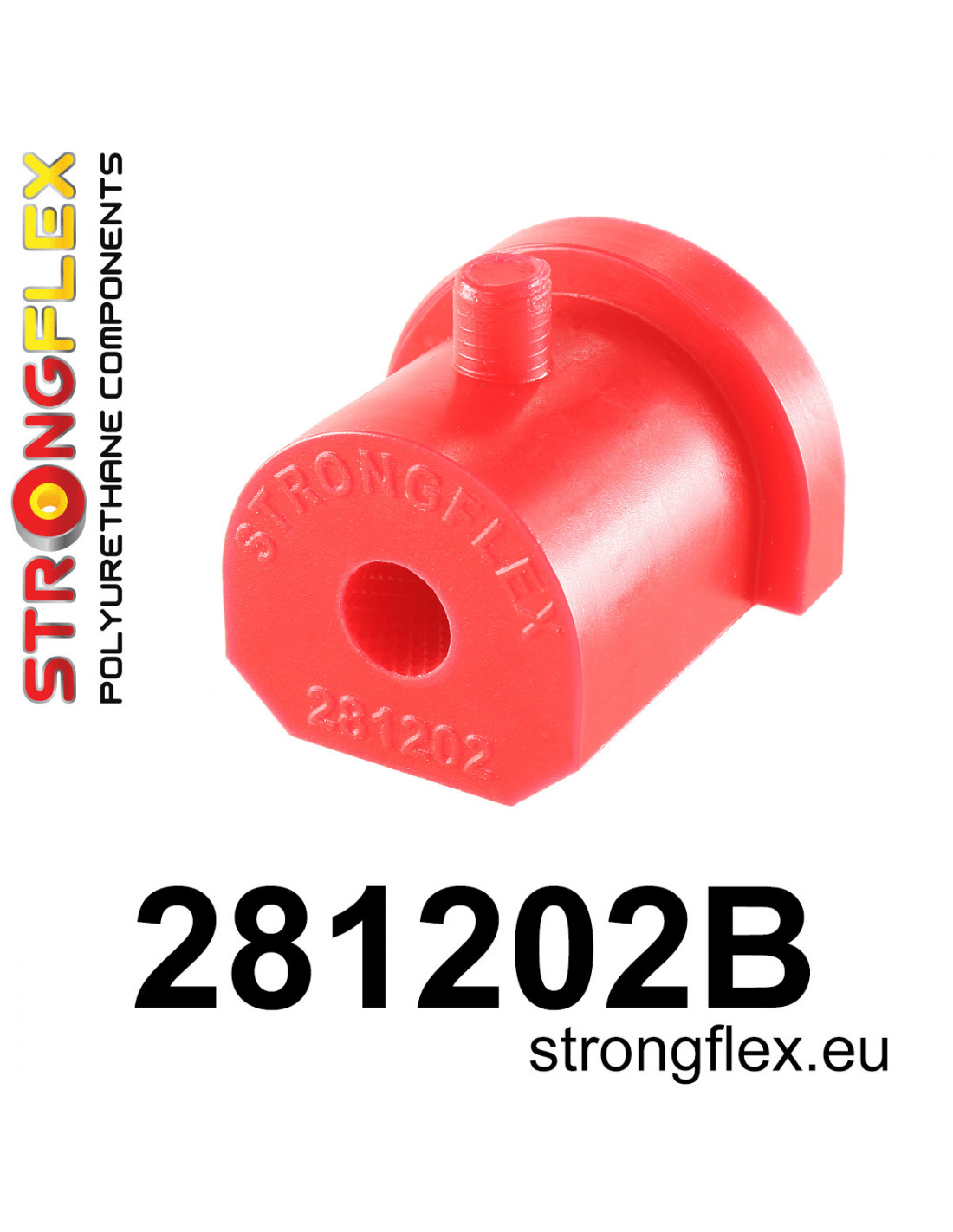Strongflex Nissan Micra Vooras draagarm achterste rubber – 281202B 1 Strongflex Nissan Micra Vooras draagarm achterste rubber – 281202B