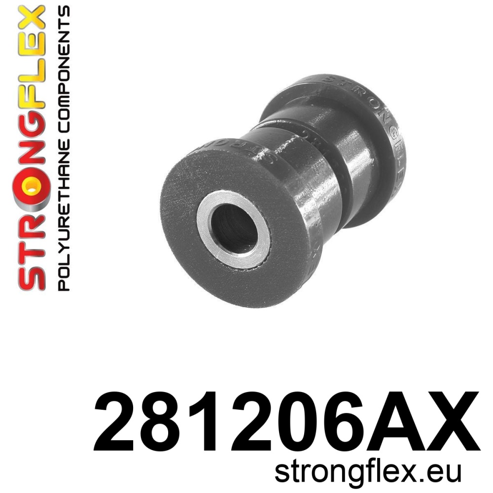 Strongflex Nissan Micra Panhard-stangrubber achter – carrosseriesteun SPORT ZWART – 281206AX