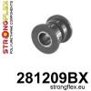 Strongflex Nissan Micra Panhard-stangrubber achter – subframesteun ZWART – 281209BX