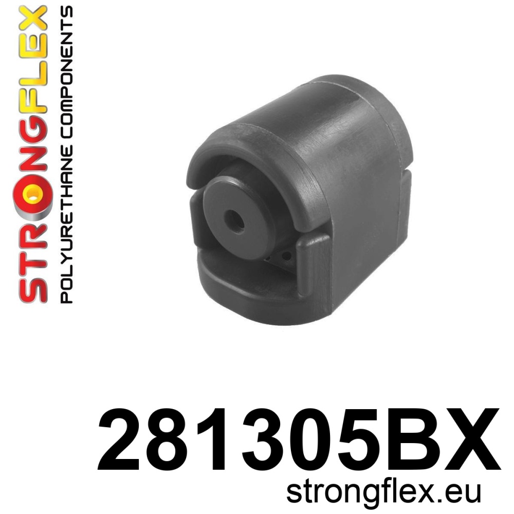 Strongflex Infiniti / Nissan Vooras draagarm achterste rubber ZWART – 281305BX