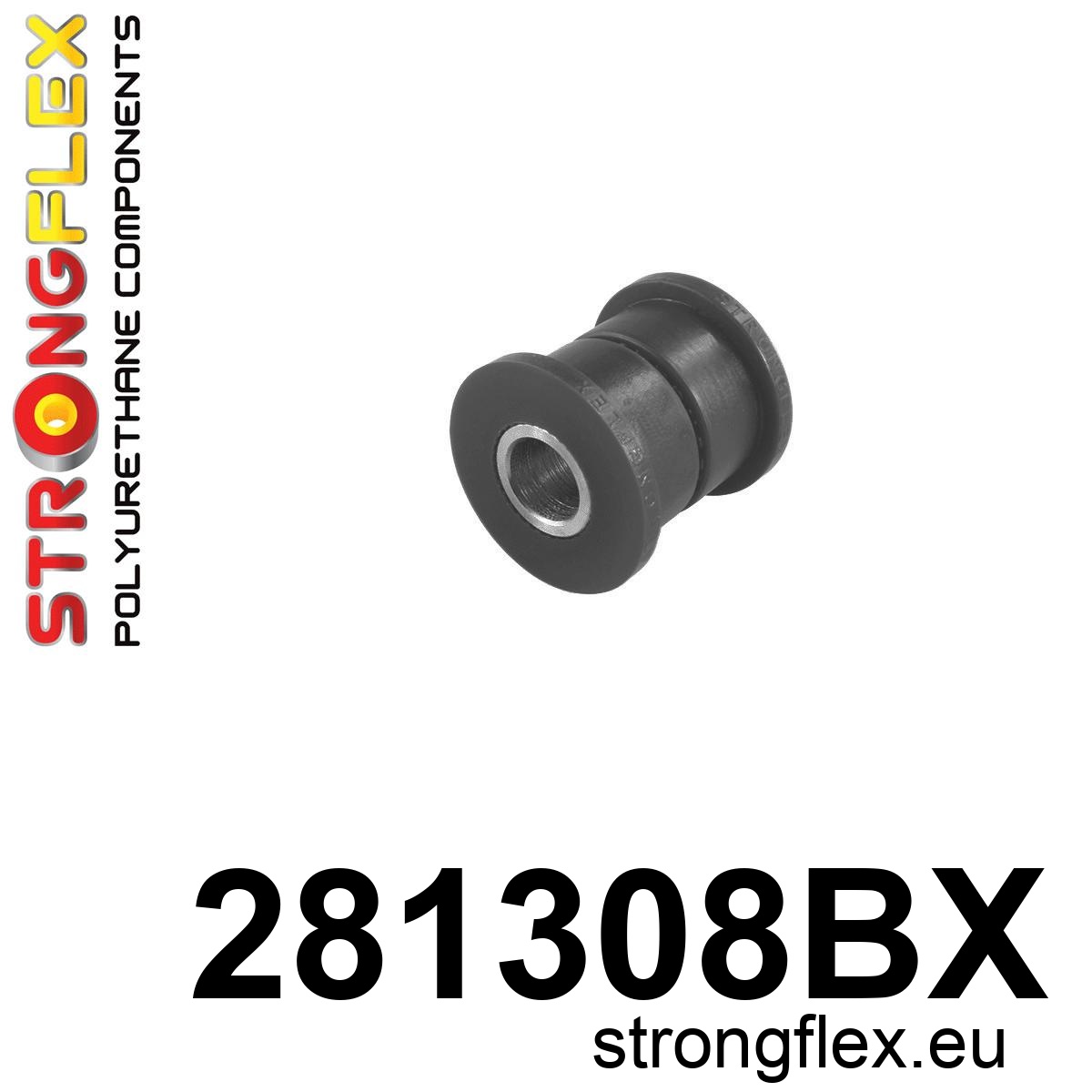 Strongflex Infiniti / Nissan Rubber achteras draagarm ZWART – 281308BX 1 Strongflex Infiniti / Nissan Rubber achteras draagarm ZWART – 281308BX