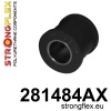 Strongflex Nissan Patrol Rubber panhardstang voor- en achteras 26mm- bevestiging aan aandrijfas SPORT ZWART – 281484AX