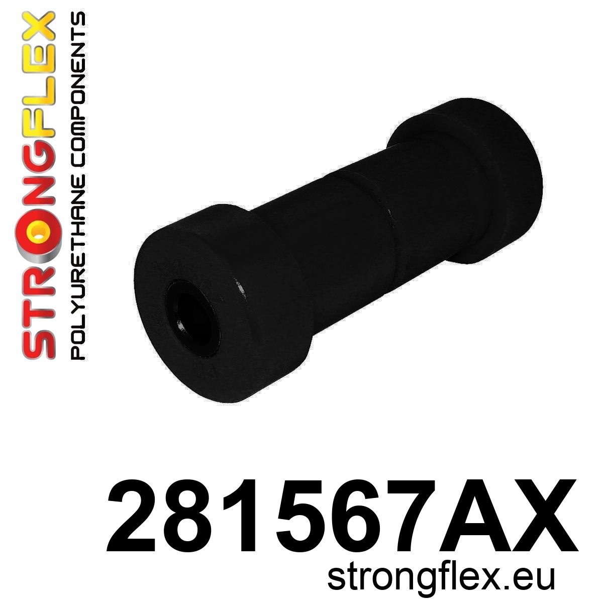 Strongflex Infiniti / Nissan Vooras bovenste draagarm bovenste rubber SPORT ZWART – 281567AX 1 Strongflex Infiniti / Nissan Vooras bovenste draagarm bovenste rubber SPORT ZWART – 281567AX