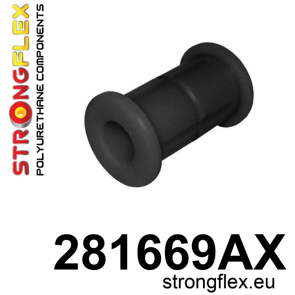 Strongflex Nissan Navara / Xterra Rubbers voor achterste bladveerbeugel (wielophanging) SPORT ZWART – 281669AX