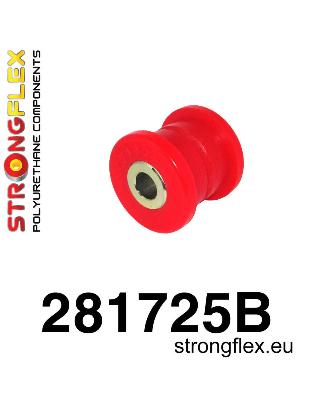 Strongflex Infiniti / Nissan Achteras langsdraagarm achterste rubber – 281725B 1 Strongflex Infiniti / Nissan Achteras langsdraagarm achterste rubber – 281725B