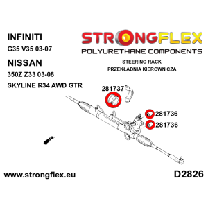 Strongflex Infiniti / Nissan Stuurhuisrubber – 281737B