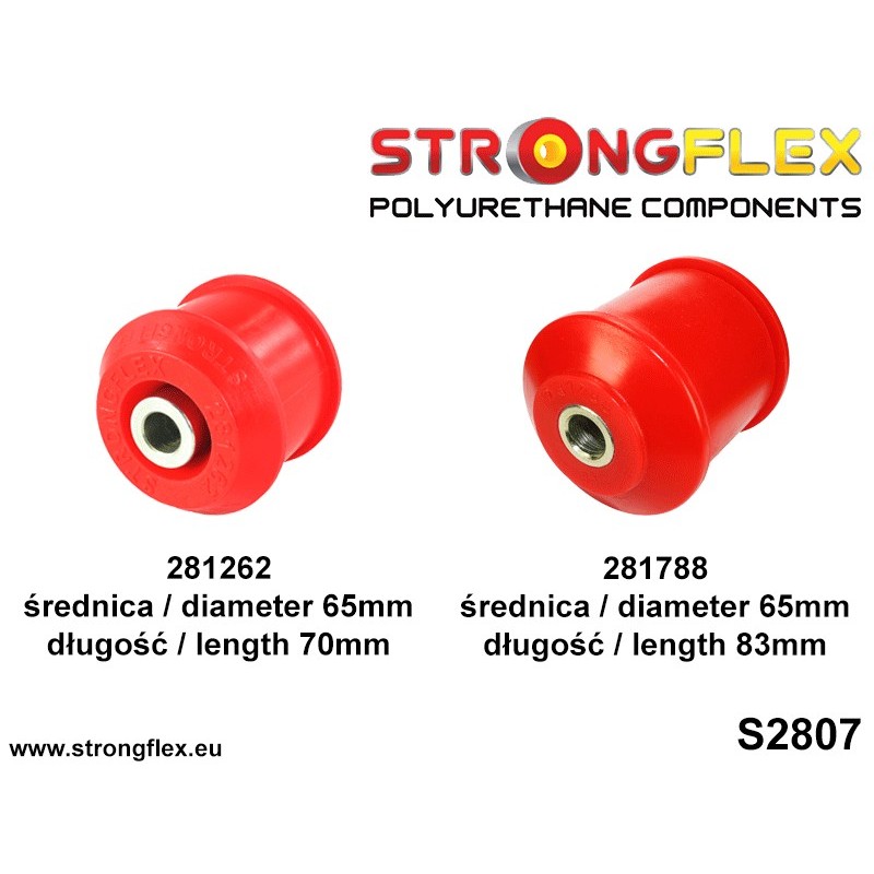 Strongflex Nissan Cefiro / Laurel / Skyline Rubber voorste trek-, duwstang voor GT-R ZWART – 281788BX 3 Strongflex Nissan Cefiro / Laurel / Skyline Rubber voorste trek-, duwstang voor GT-R ZWART – 281788BX - Afbeelding 3