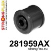 Strongflex Nissan Cefiro / Skyline / 300ZX Achteras onderste schokdemper rubber 45mm SPORT ZWART – 281959AX