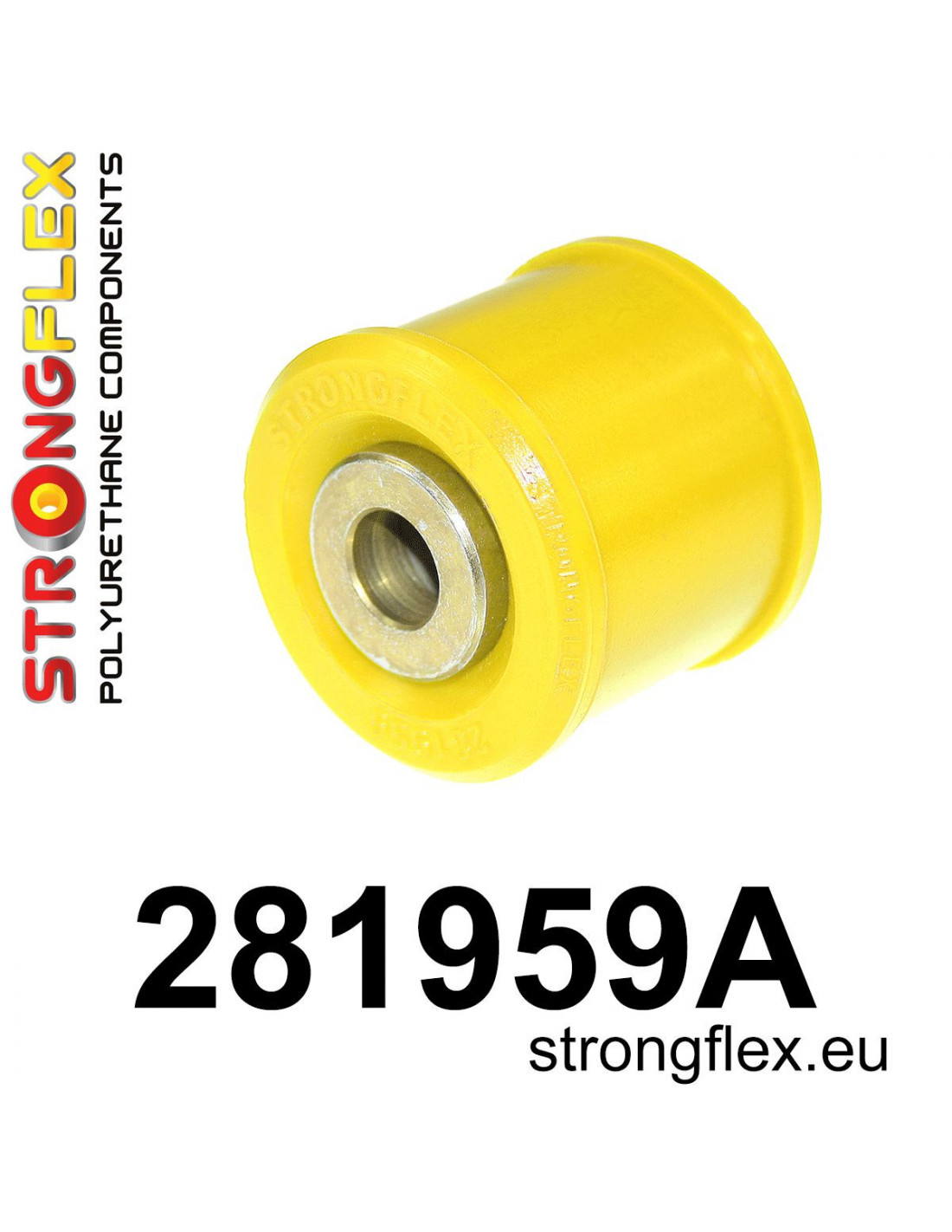 Strongflex Nissan Cefiro / Skyline / 300ZX Achteras onderste schokdemper rubber 45mm SPORT – 281959A 1 Strongflex Nissan Cefiro / Skyline / 300ZX Achteras onderste schokdemper rubber 45mm SPORT – 281959A
