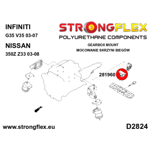 Strongflex Infiniti / Nissan Inzet transmissieophanging SPORT – 281960A