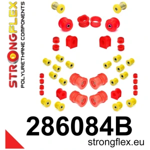 Strongflex Nissan Cefiro / Laurel / Silvia Complete polyurethaan rubberset voor voor- en achteras – 286084B