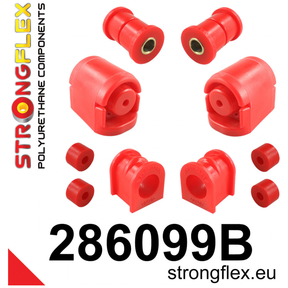 Strongflex Nissan 100NX / Almera / Sunny Polyurethaan rubberset vooras – 286099B