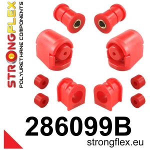 Strongflex Nissan 100NX / Almera / Sunny Polyurethaan rubberset vooras – 286099B