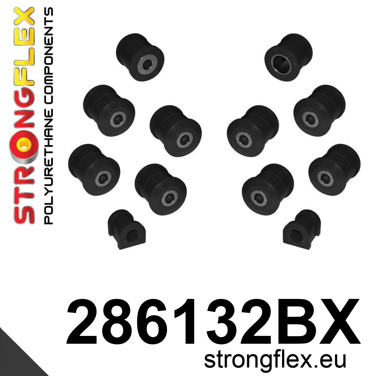 Strongflex Nissan Patrol Polyurethaan rubberset achteras ZWART – 286132BX 3 Strongflex Nissan Patrol Polyurethaan rubberset achteras ZWART – 286132BX