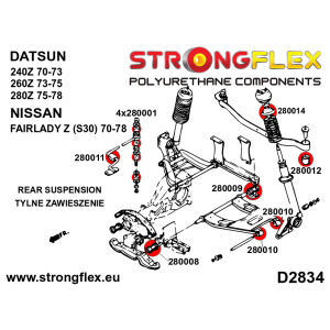Strongflex Nissan Fairlady Achteras rubberset – 286206B