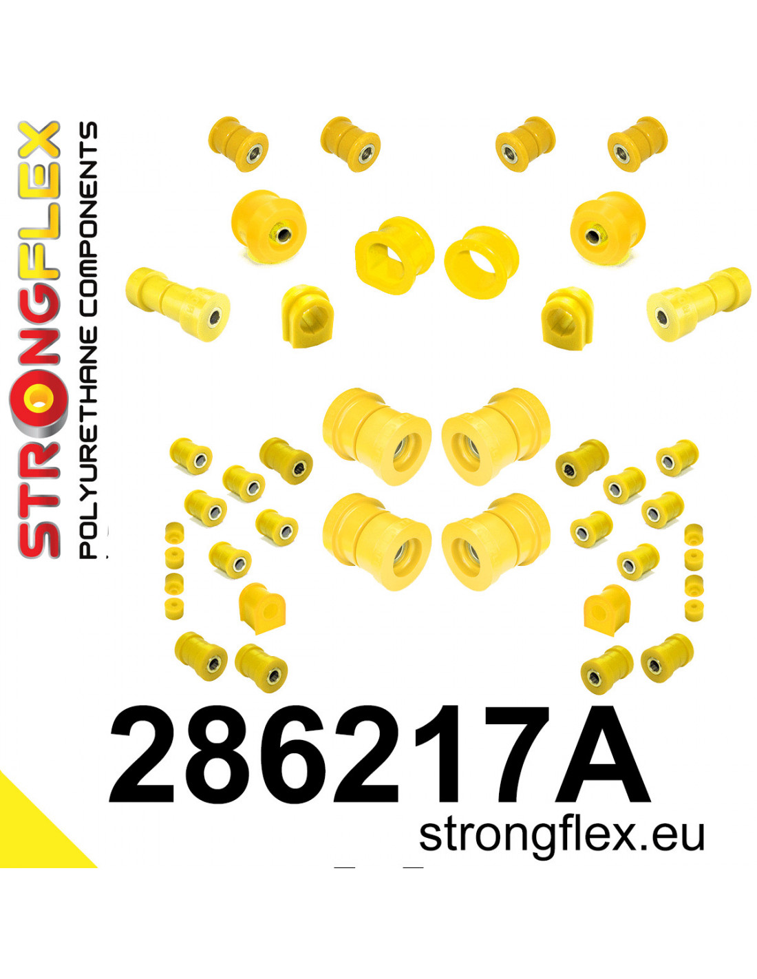 Strongflex Nissan Skyline Kit de silentblocs en polyuréthane pour essieux avant et arrière R33 R34 RWD SPORT – 286217A 1 Strongflex Nissan Skyline Kit de silentblocs en polyuréthane pour essieux avant et arrière R33 R34 RWD SPORT – 286217A