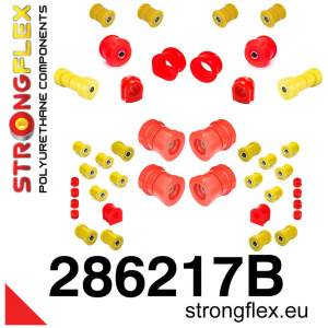 Strongflex Nissan Skyline Polyurethaan rubberset voor voor- en achteras R33 R34 RWD – 286217B