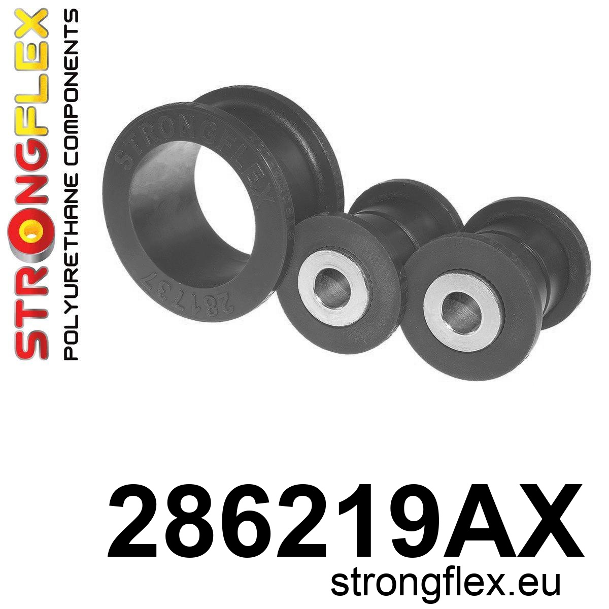 Strongflex Infiniti / Nissan Steering rack bush kit SPORT BLACK – 286219AX 2 Strongflex Infiniti / Nissan Steering rack bush kit SPORT BLACK – 286219AX