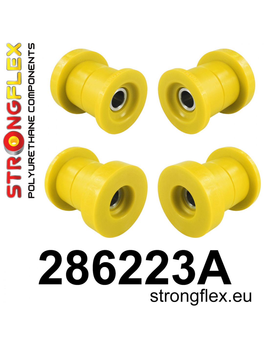 Strongflex Nissan Maxima Achteras-subframe rubberset SPORT – 286223A 1 Strongflex Nissan Maxima Achteras-subframe rubberset SPORT – 286223A